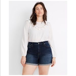 NWT Madewell Curvy High-Rise Denim Shorts